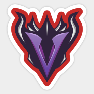 E-sport Logo | V Letter For Esport Team / Tshirt etc (Purple) Sticker